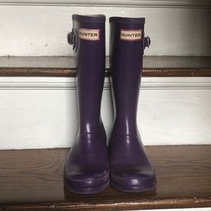 Hunter Kids Wellies matte Purple US3